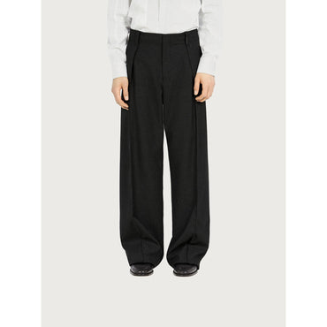 Men Wide Leg Trouser - Black