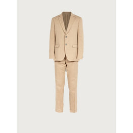 Men Single Breasted Suit - Cashew