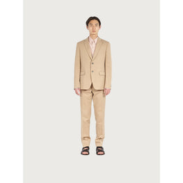 Men Single Breasted Suit - Cashew