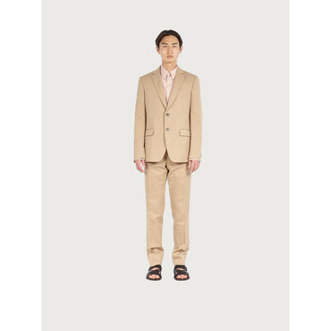 Men Single Breasted Suit - Cashew