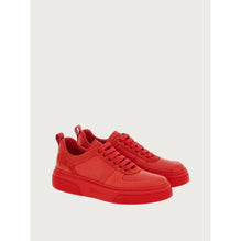 Women Gancini Sneakers [Width: M] - Flame Red