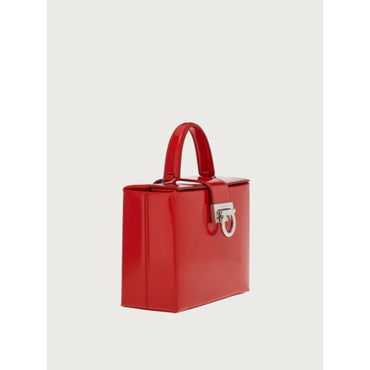 Women Trifolio Box Bag - Flame Red