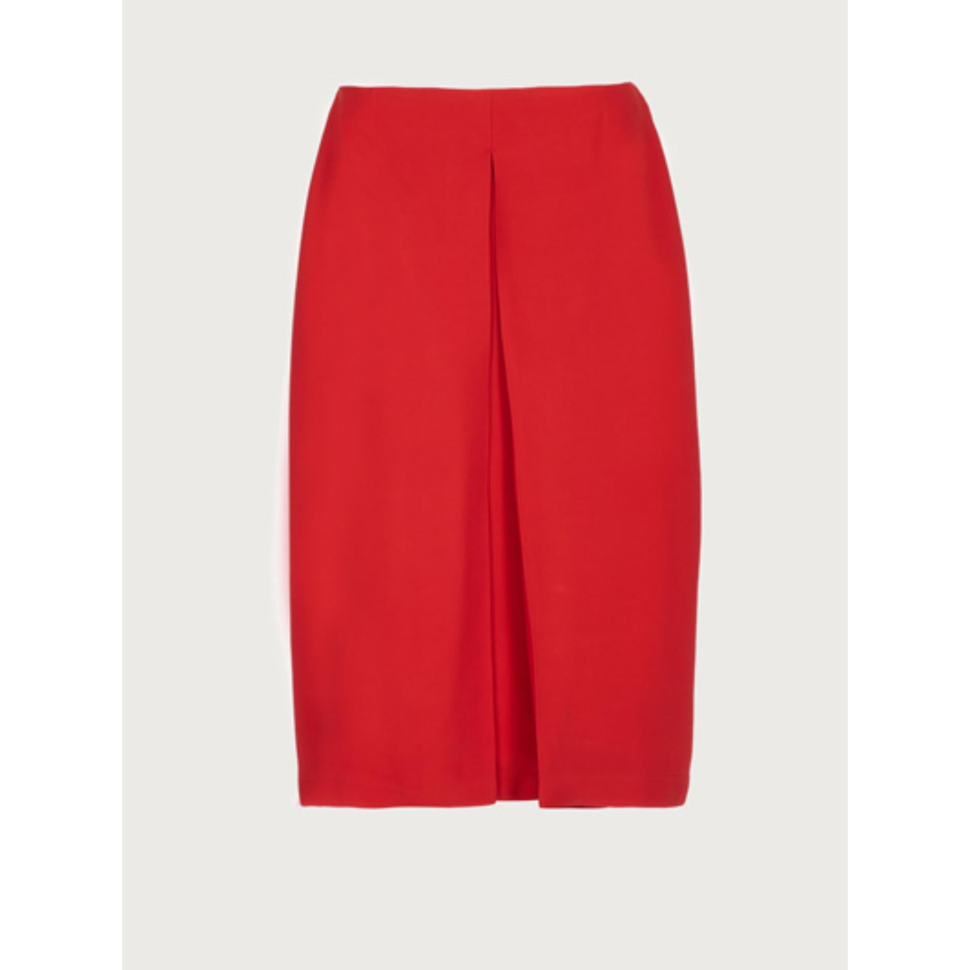 Women Viscose Skirt - Red