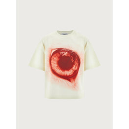 Women Eye Print T-Shirt - Milk