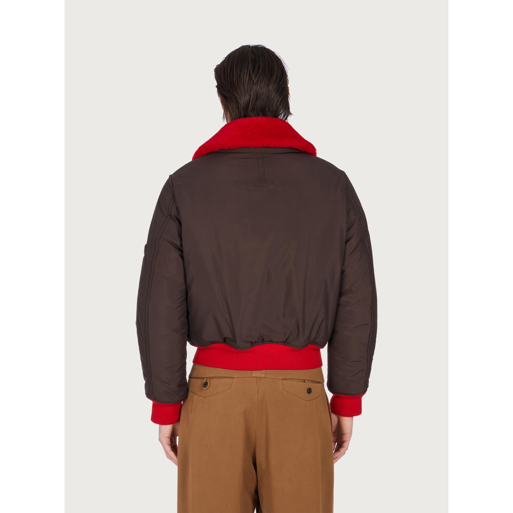 Men Padded Blouson - Ganache Brown