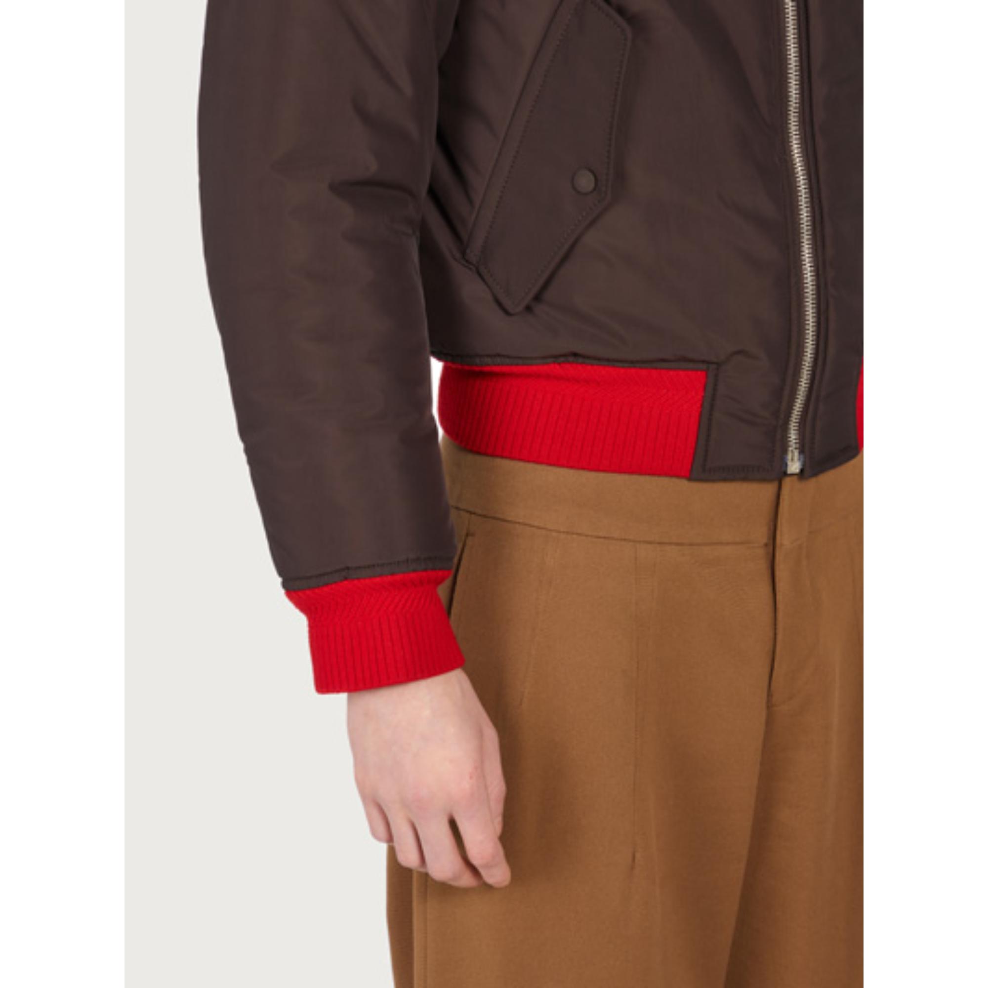 Men Padded Blouson - Ganache Brown