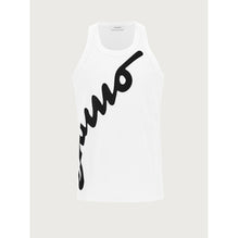 Men Logo Tank Top - White/Black