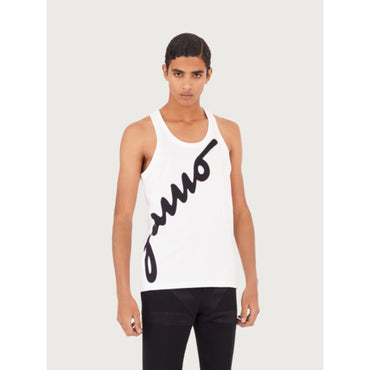 Men Logo Tank Top - White/Black