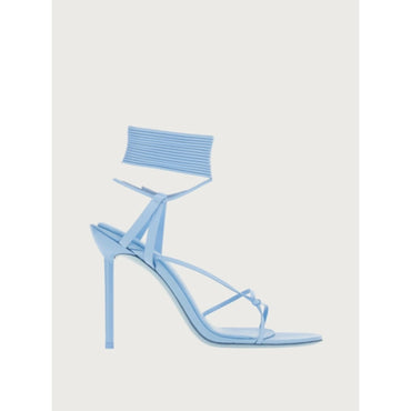 Women Sandals with Stiletto Heel [Width: 1C] - Sky Blue