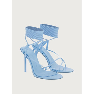 Women Sandals with Stiletto Heel [Width: 1C] - Sky Blue