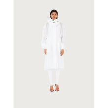 Women Unlined Organza Trench - Optic White