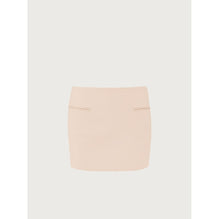 Women Straight Mini Skirt - Beige