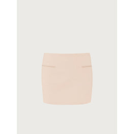 Women Straight Mini Skirt - Beige