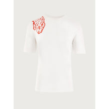 Men Jaguar Print T-Shirt - White/Red