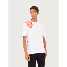 Men Jaguar Print T-Shirt - White/Red