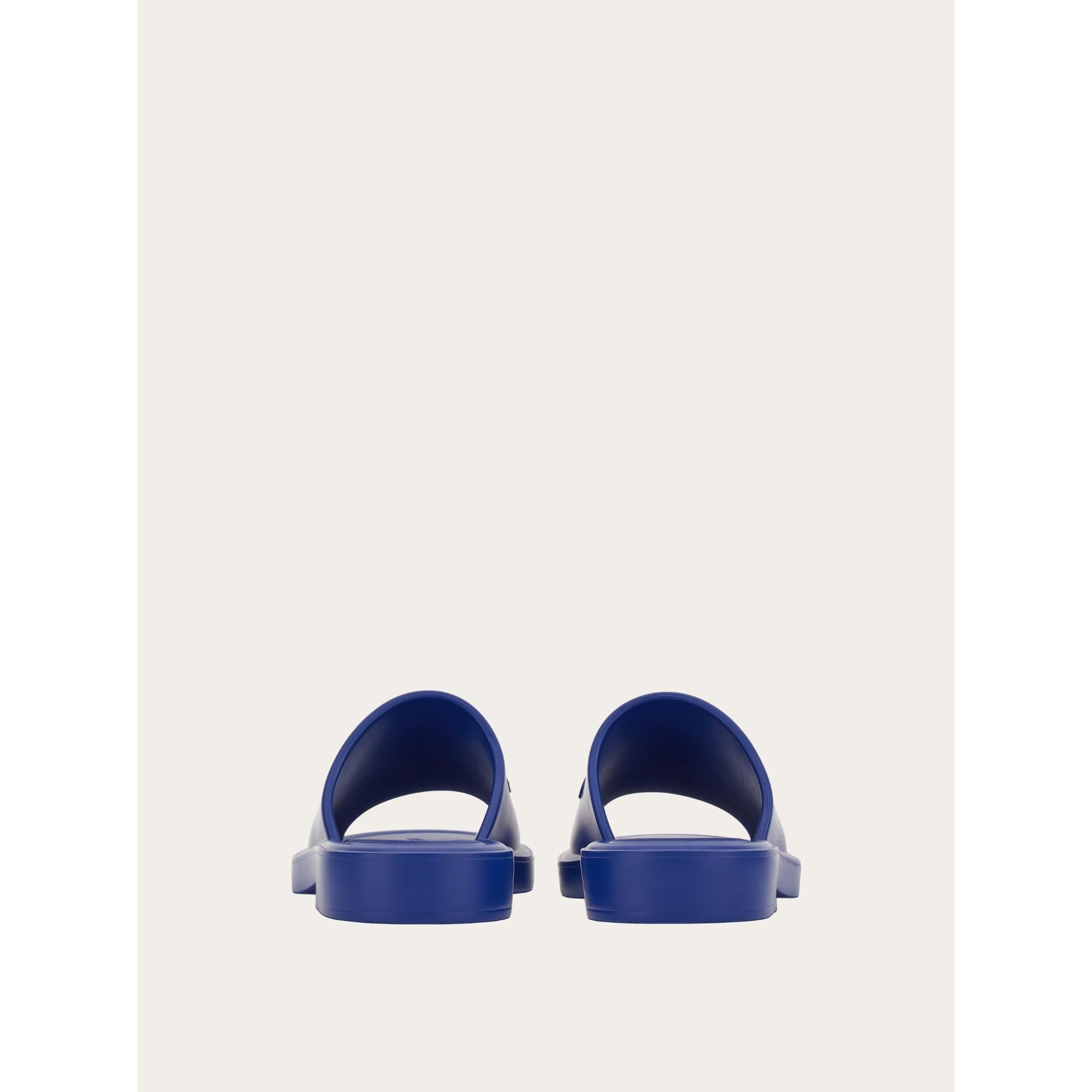 Men Rubber Sandals [Width: M] - Lapis Lazuli