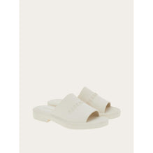 Women Sliders with 3D Logo [Width: M] - Mascarpone