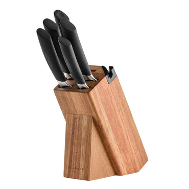 Scanpan SAX Knife Block Set with Sharpener - 6pcs