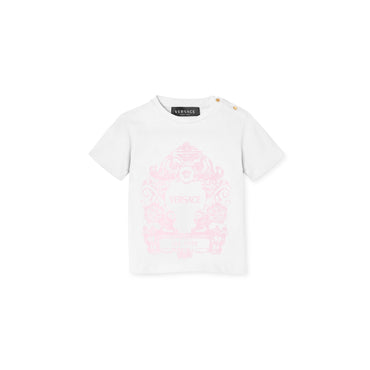Kids T-Shirt - White+Pink