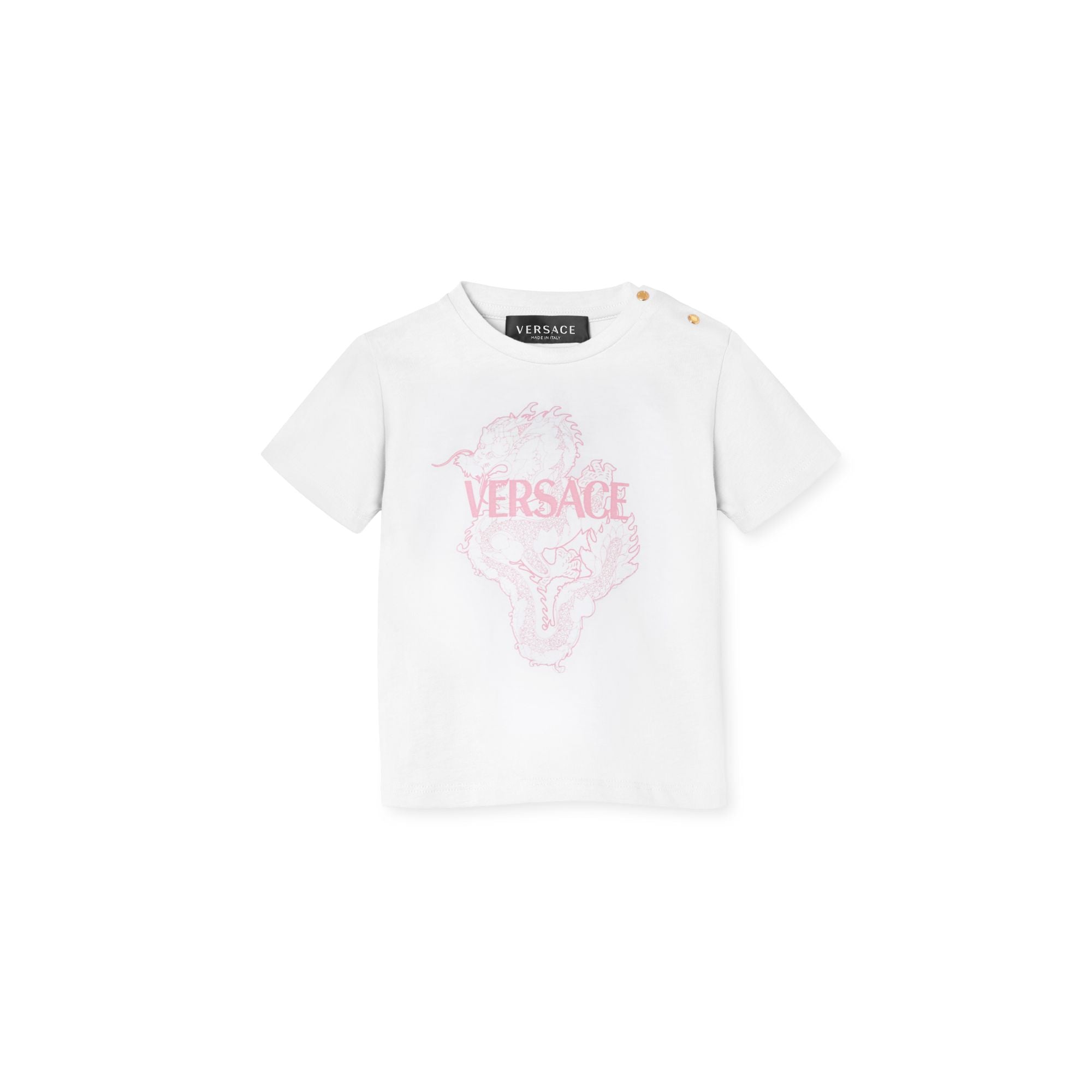 Kids T-Shirt - White+Pink
