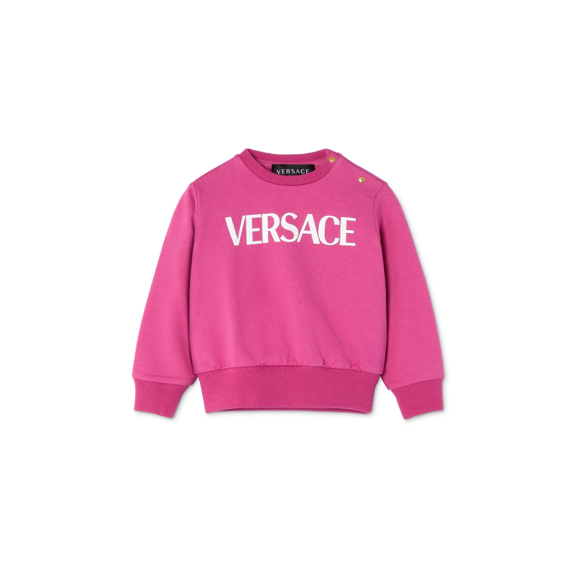 Kids Sweatshirt - Fuxia+White
