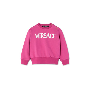 Kids Sweatshirt - Fuxia+White