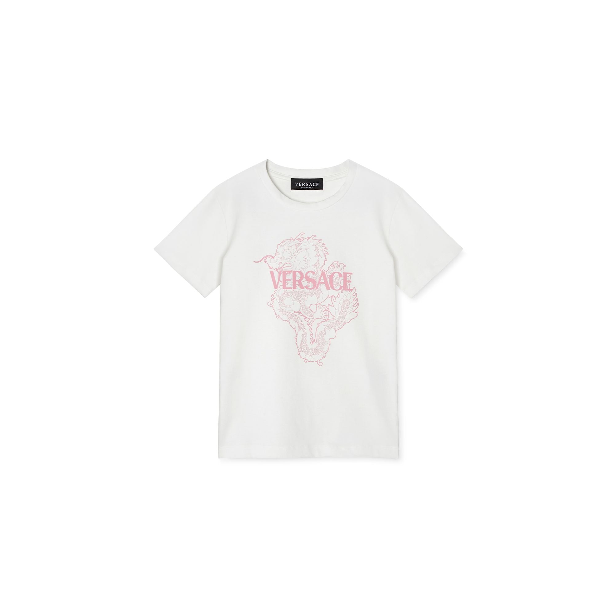 Kids T-Shirt - White+Pink
