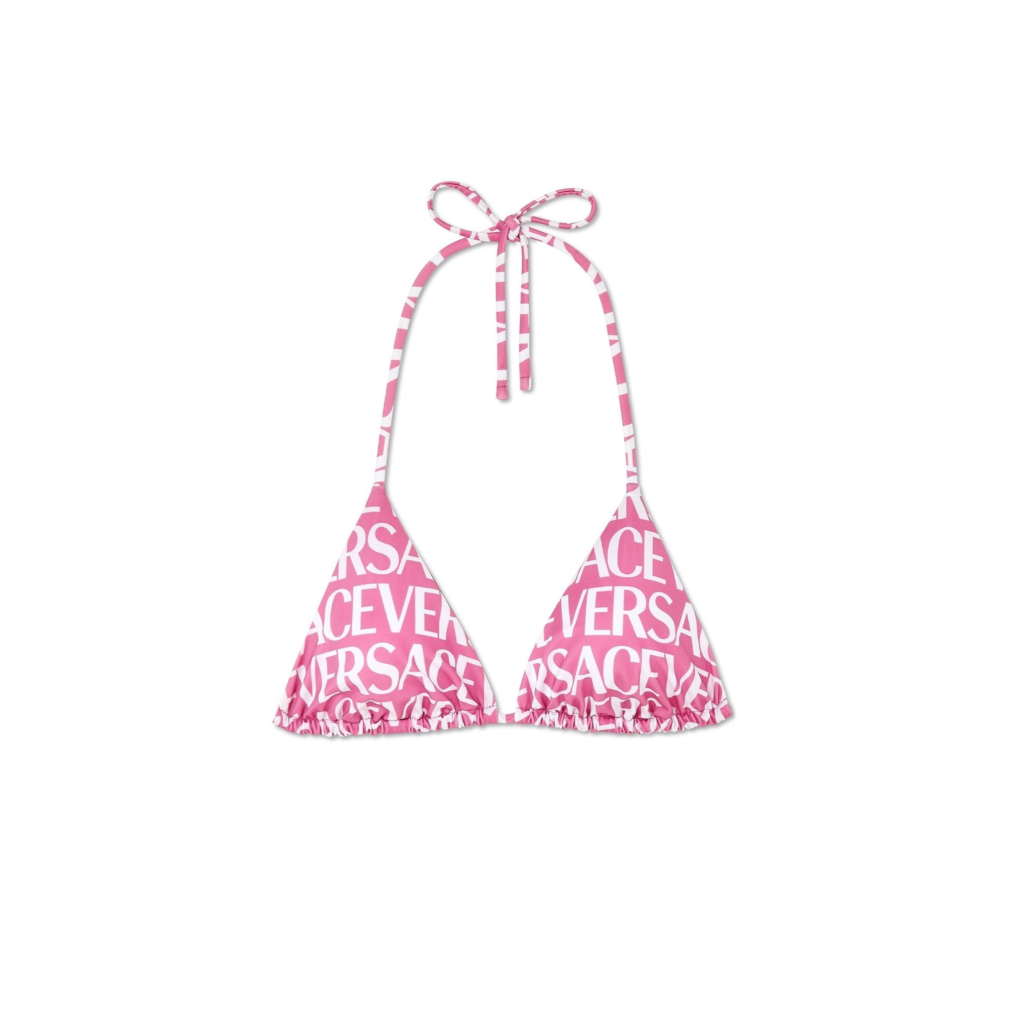 Women Swim Top - Pink+White