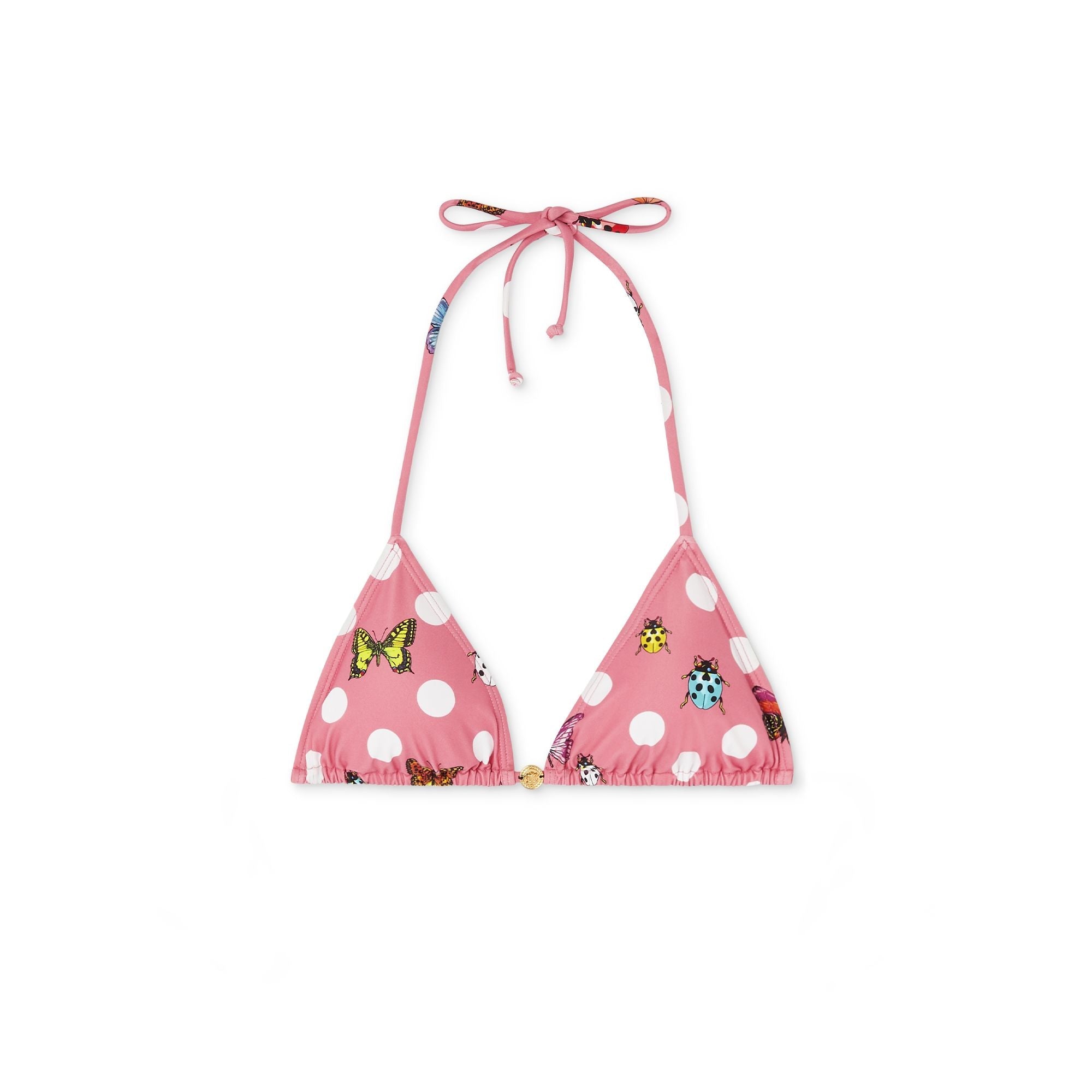 Women Swim Top - Pink+Multicolor
