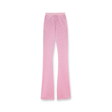 Women Knit Pant - Pink+Fuxia