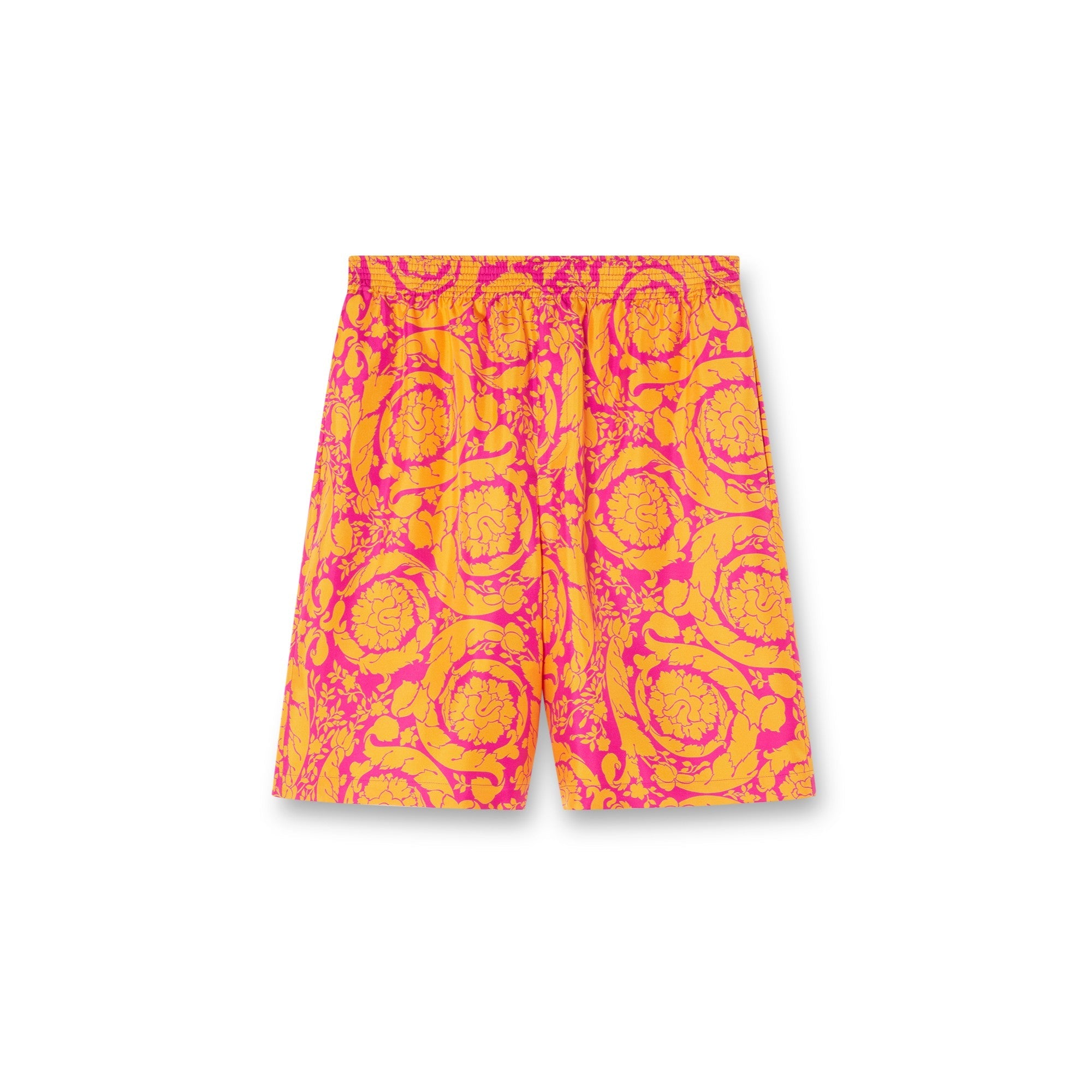 Men Shorts - Magenta+Tangerine