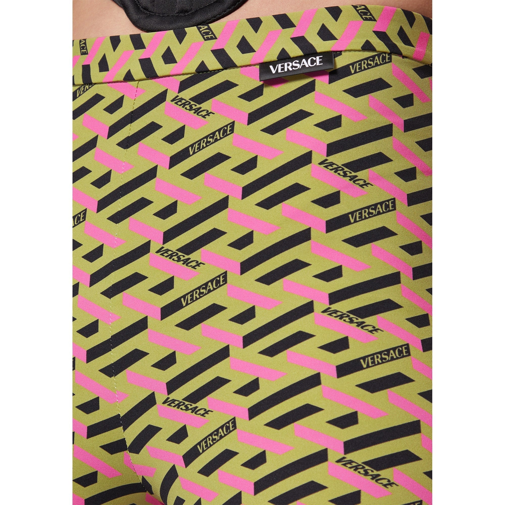 Women Leggings - Pale Avocado+Pink Lemonade