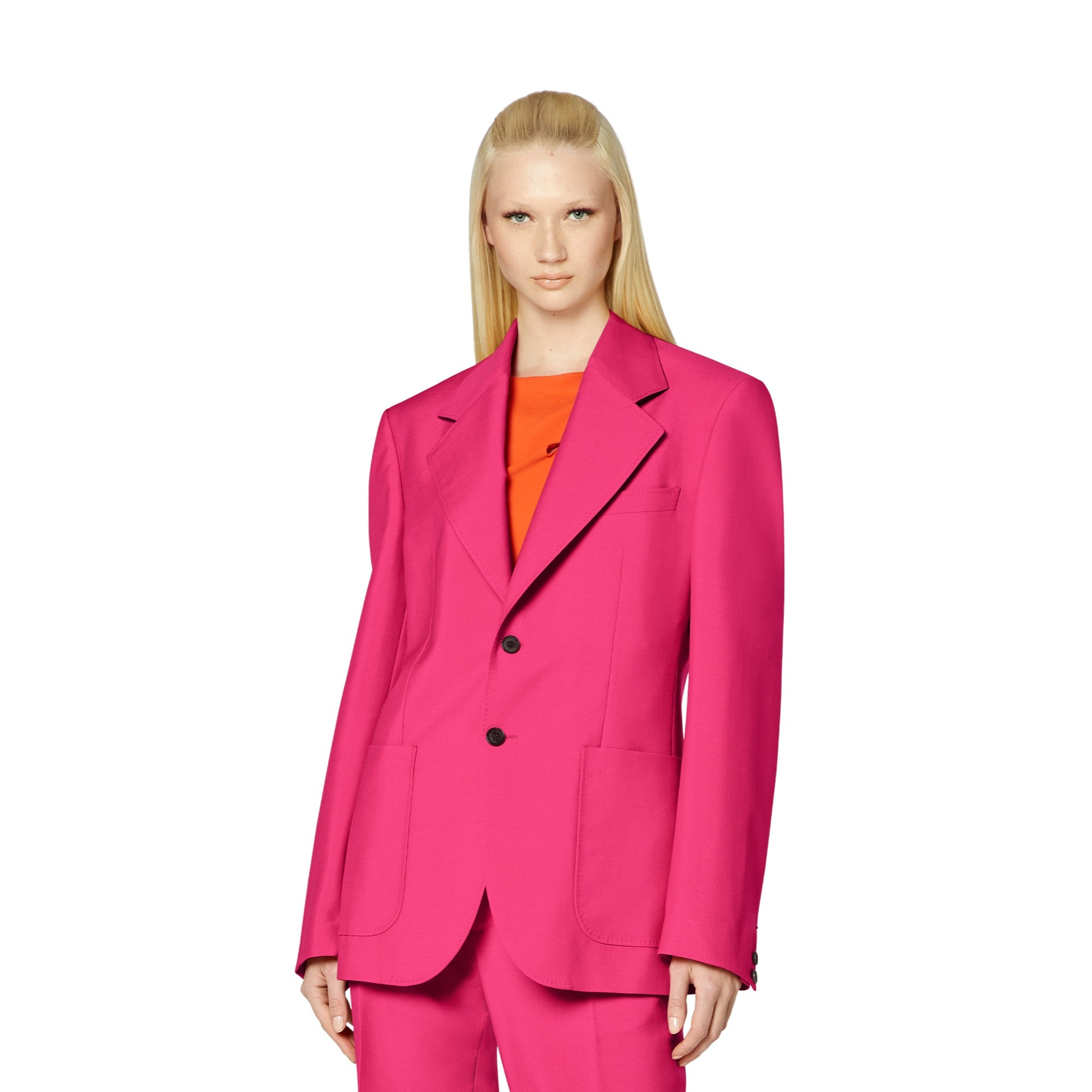 Women Informal Jacket - Fuxia