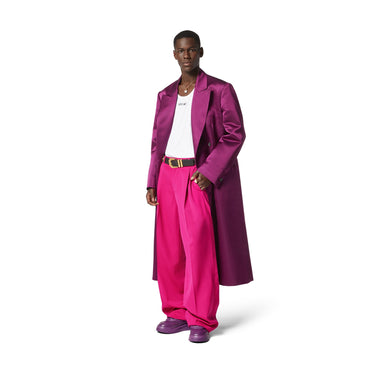 Men Formal Pant - Fuchsia