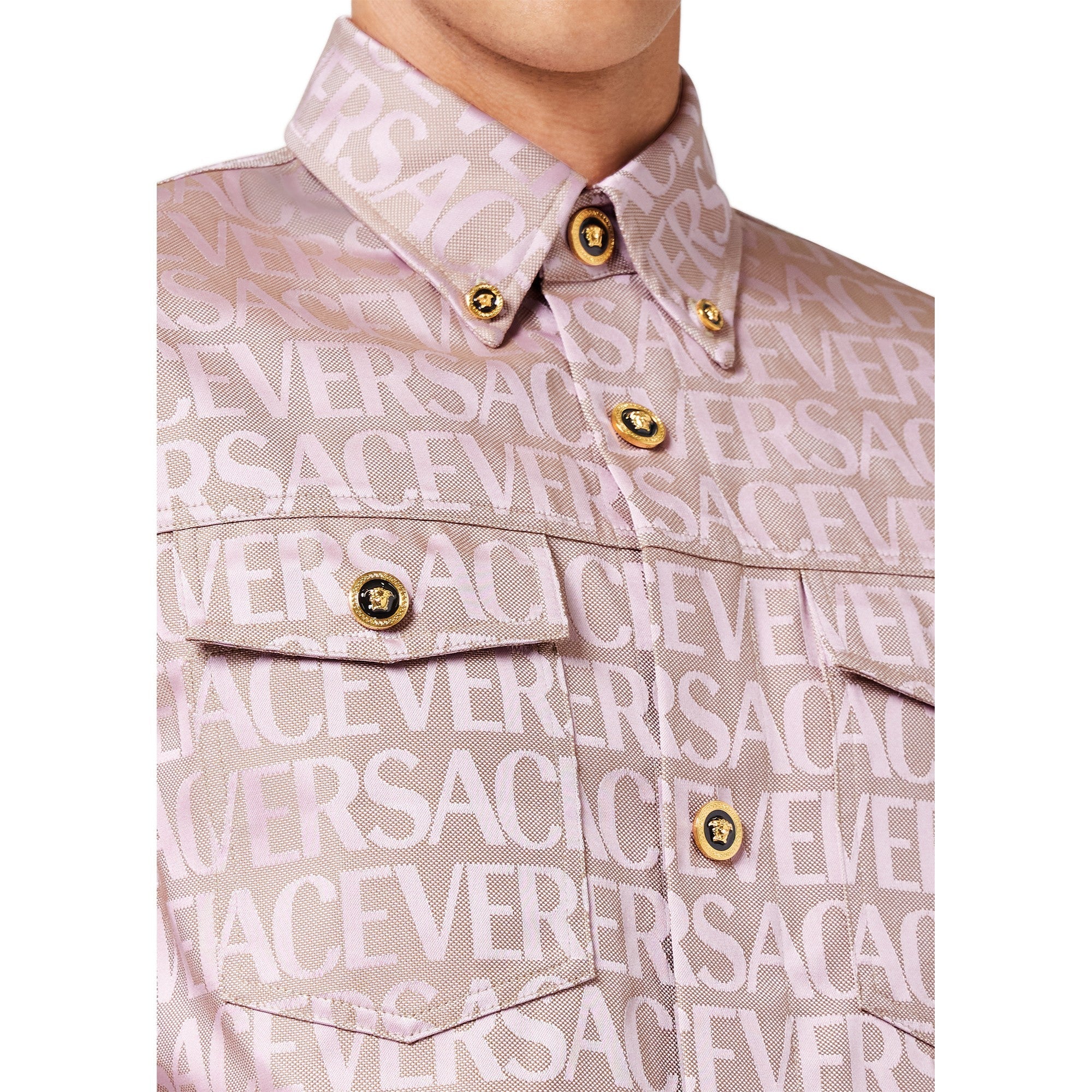 Men Blouson - Pale Pink+Beige