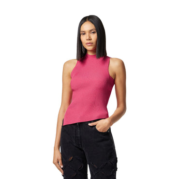 Women Knit Top - Tropical Pink