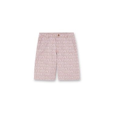 Men Shorts - Pale Pink+Beige