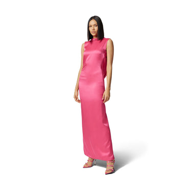 Women Cocktail Dress - Tropical Pink