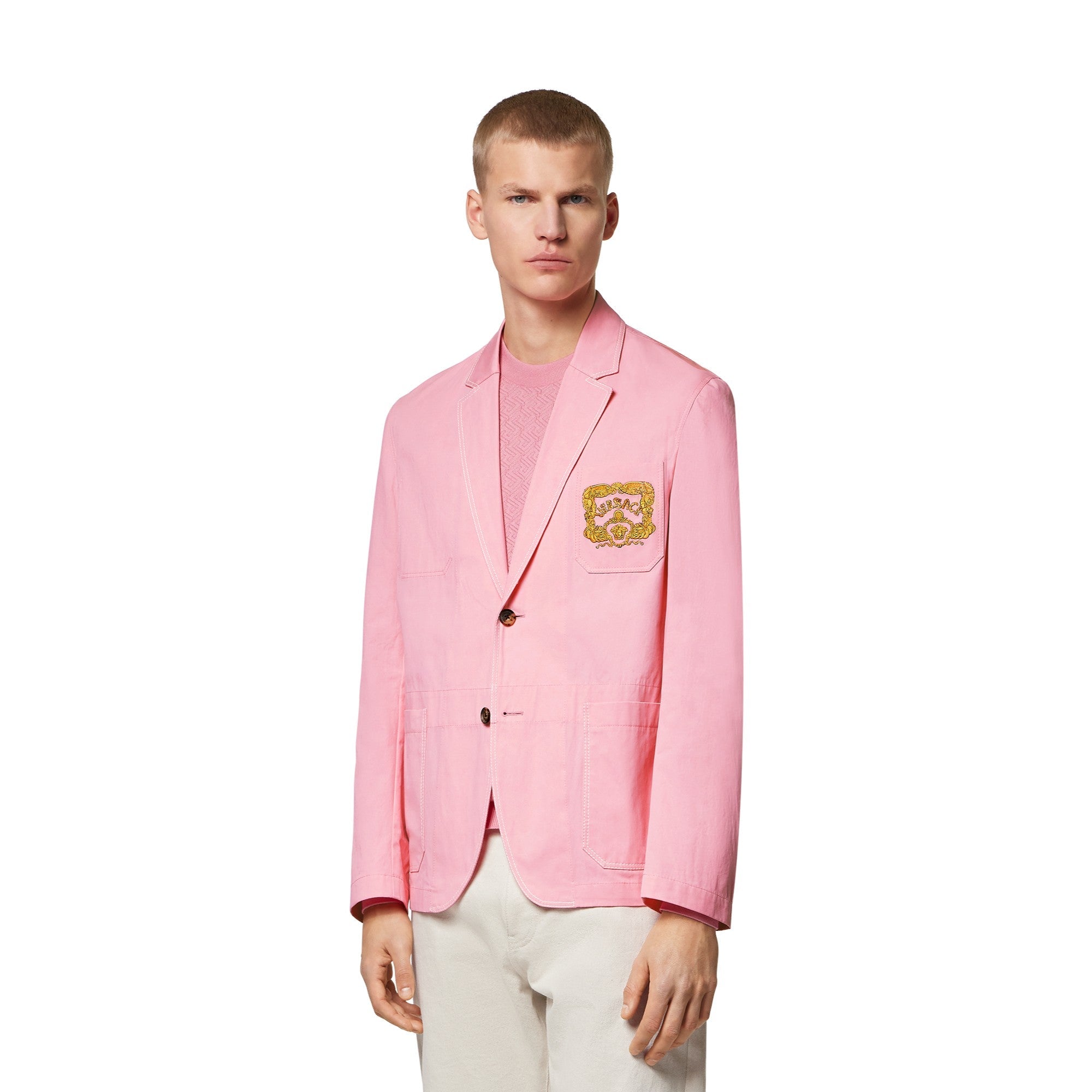 Men Informal Jacket - Pastel Pink