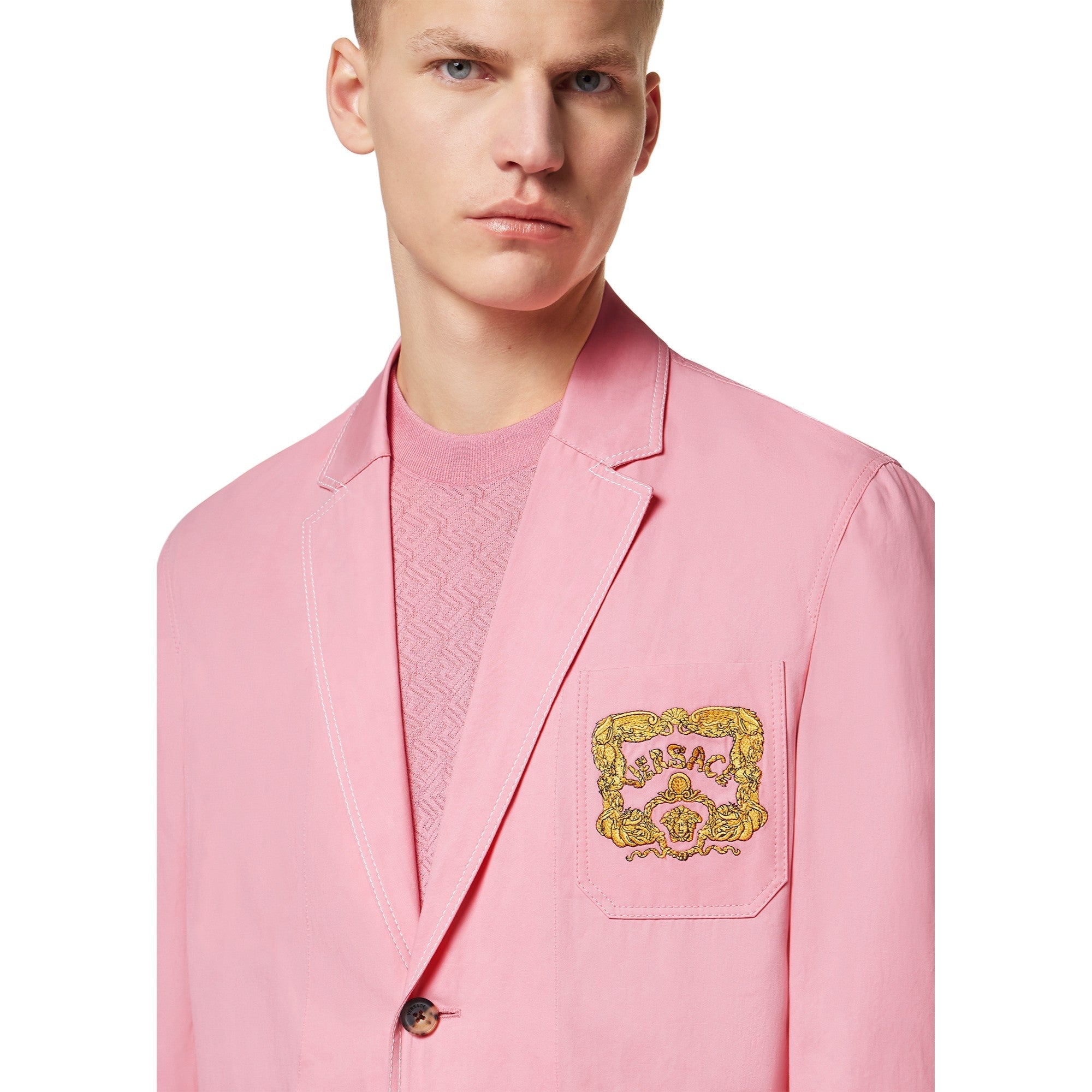 Men Informal Jacket - Pastel Pink