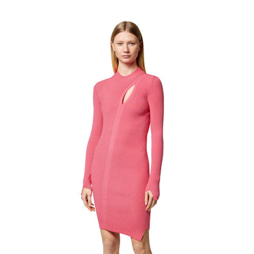 Women Knit Dress - Flamingo