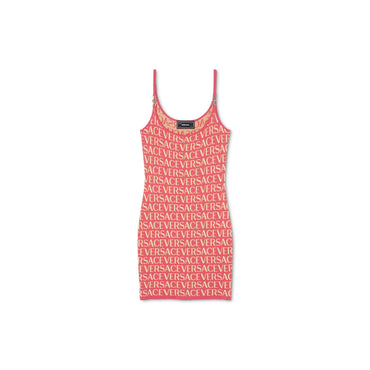 Women Knit Dress - Fuxia+Pink