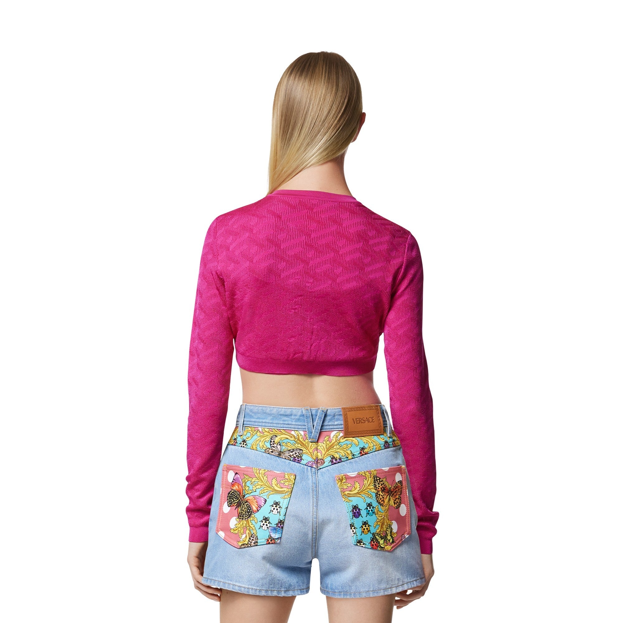 Women Knit Sweater - Hot Pink