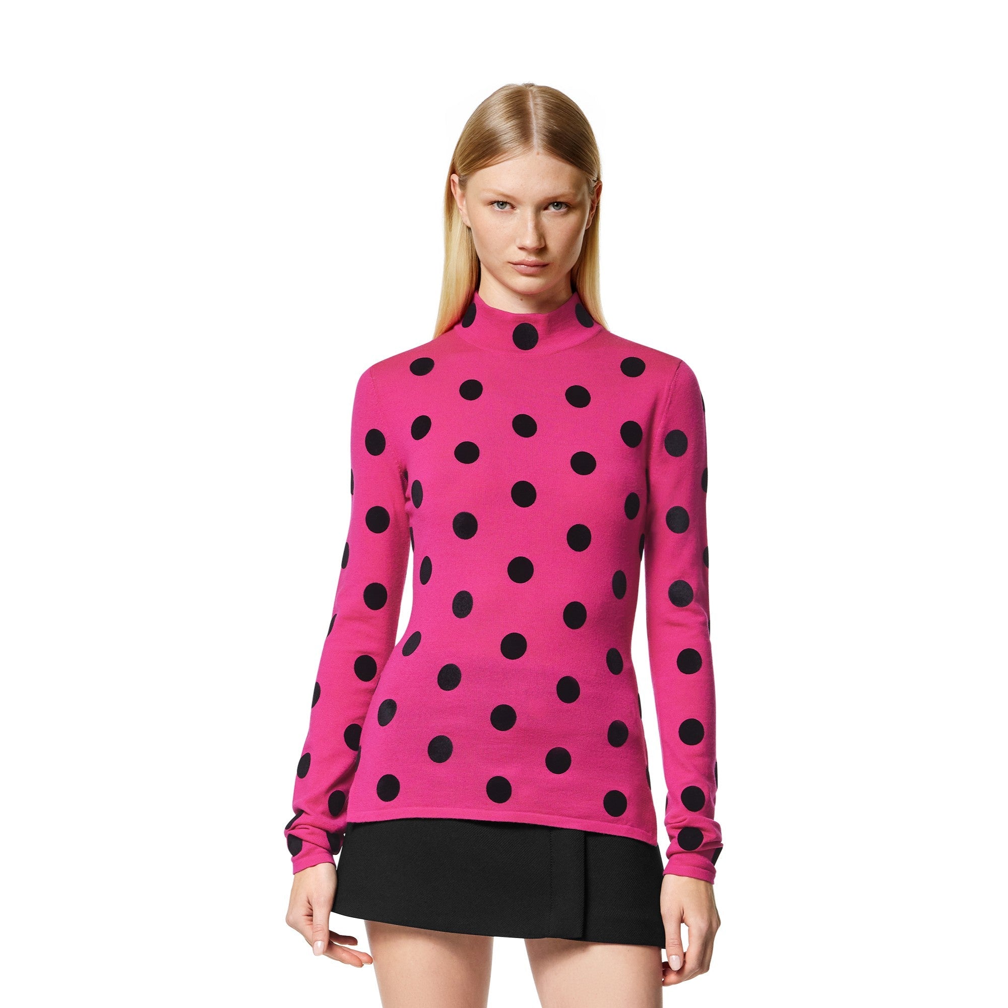 Women Knit Sweater - Hot Pink