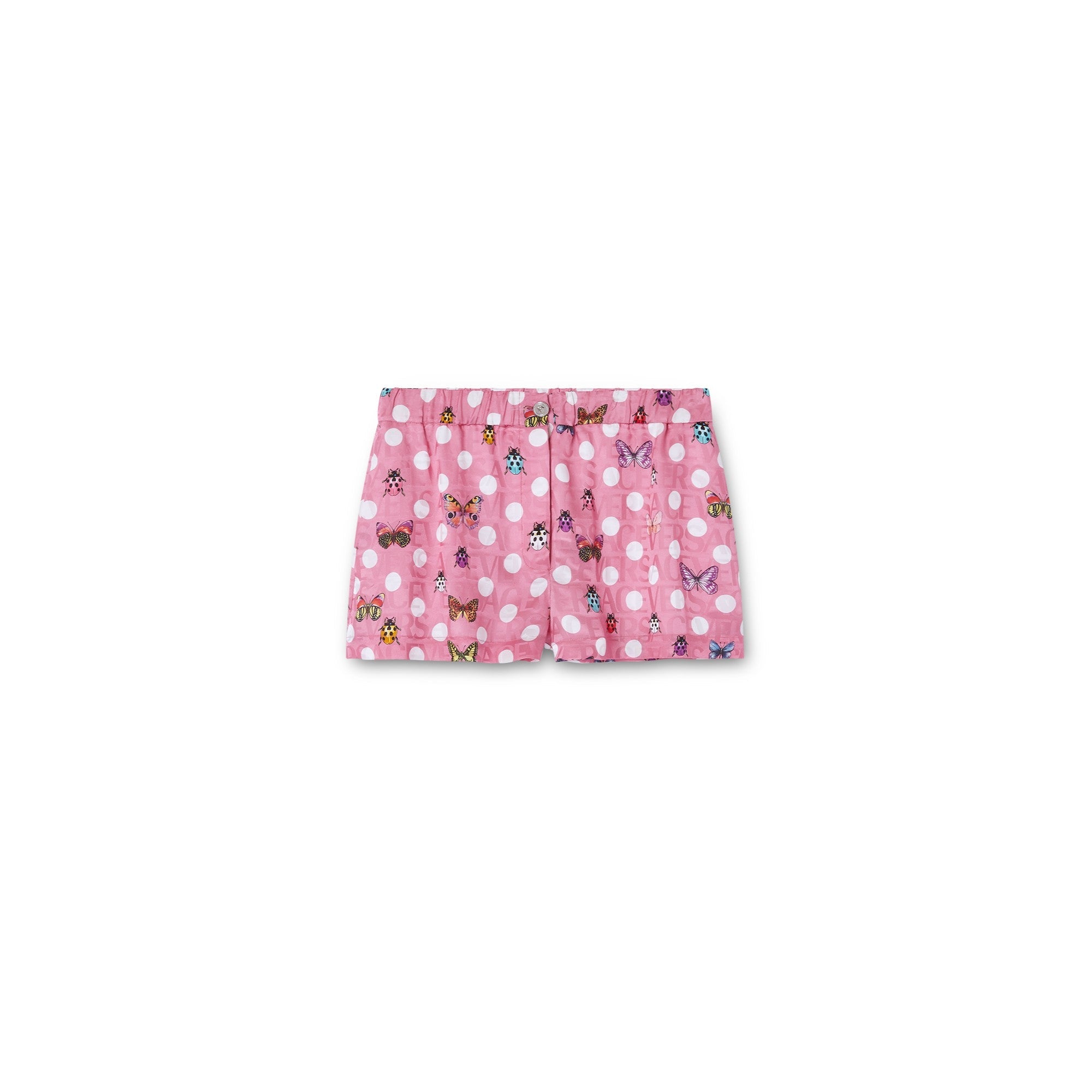 Women Shorts - Pink+Multicolor