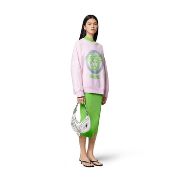 Women Sweatshirt - Baby Pink+Neon Green+Neon Lavander