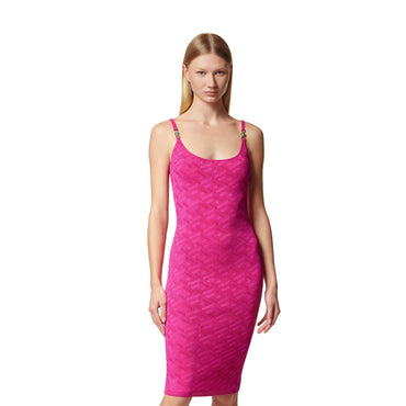 Women Knit Dress - Hot Pink