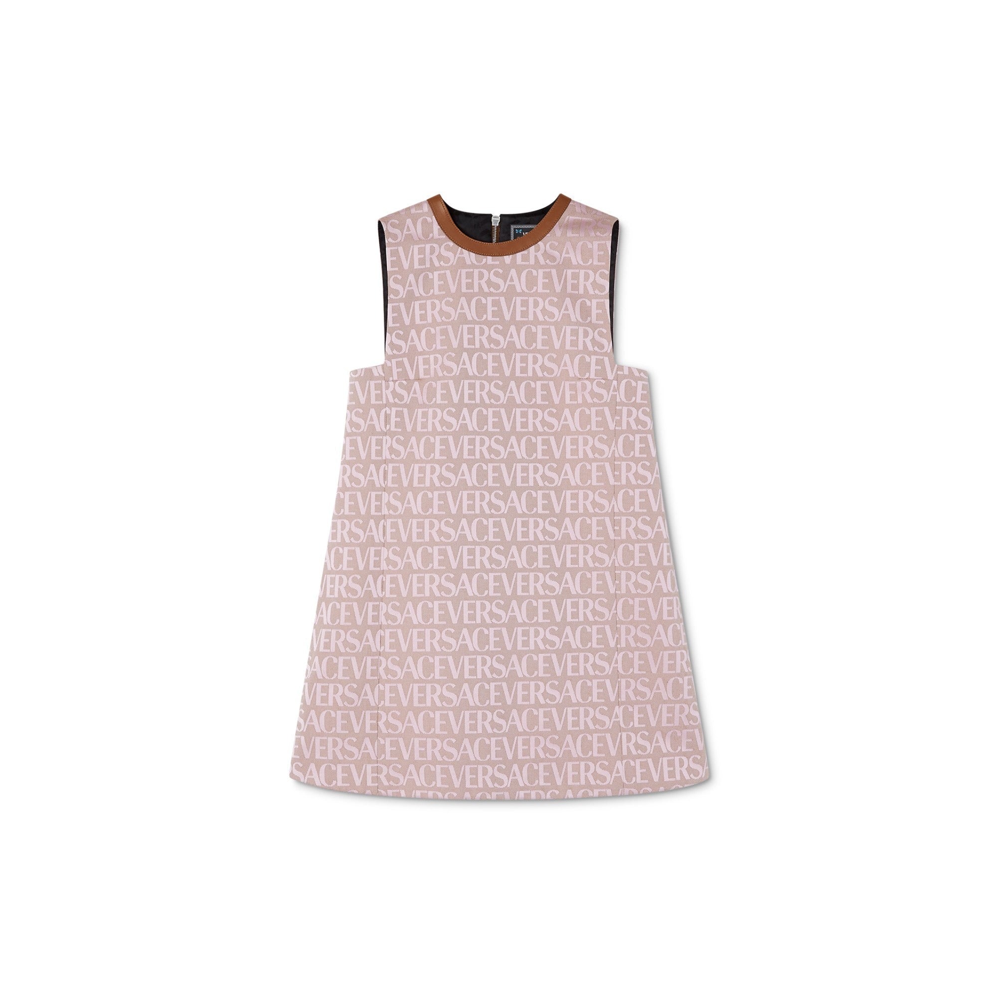 Women Dress - Pale Pink+Beige