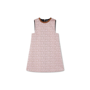 Women Dress - Pale Pink+Beige