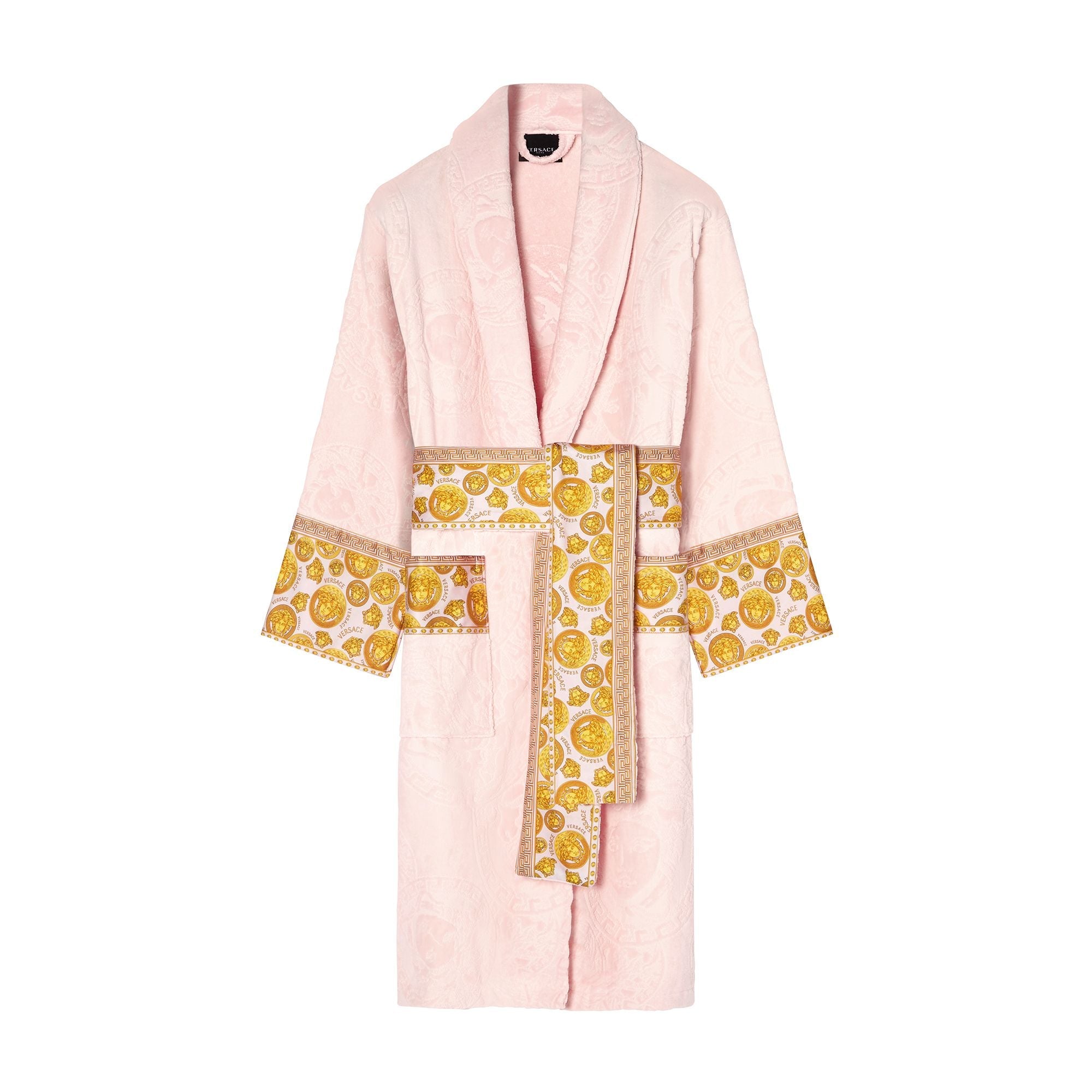 Unisex Bathrobe - Pink-Gold